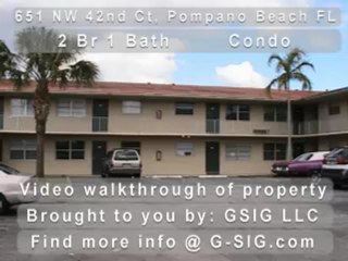 Video Walk Through of 651 NW 42nd Ct -211, Pompano ...