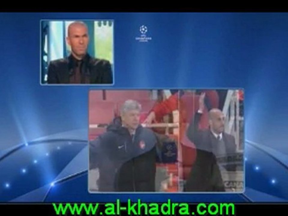 ARSENAL 2-1 BARCA (WENGER decortique la partie avec zizou)