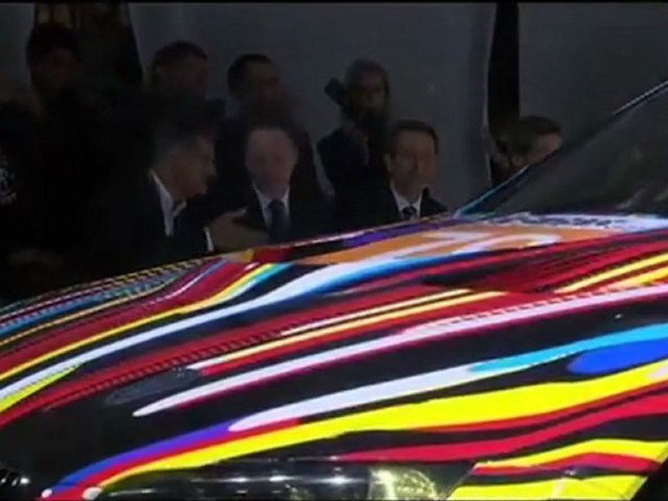 Artist Jeff Koons Unveils the 17th BMW Art Car at the Pompidou Center in Paris