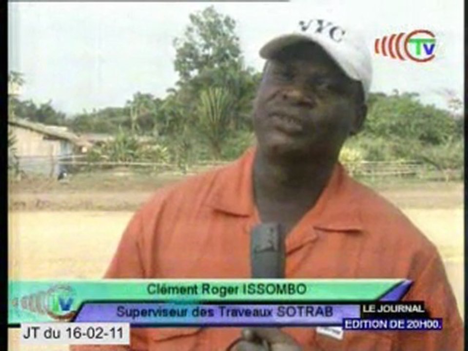 Visite des chantiers routiers de la Cuvette-Ouest