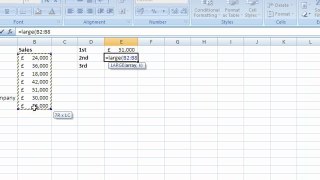 Find the 2nd and 3rd Largest Values Using Excel