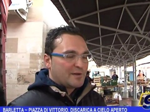 BARLETTA | Piazza di Vittorio, discarica a cielo aperto