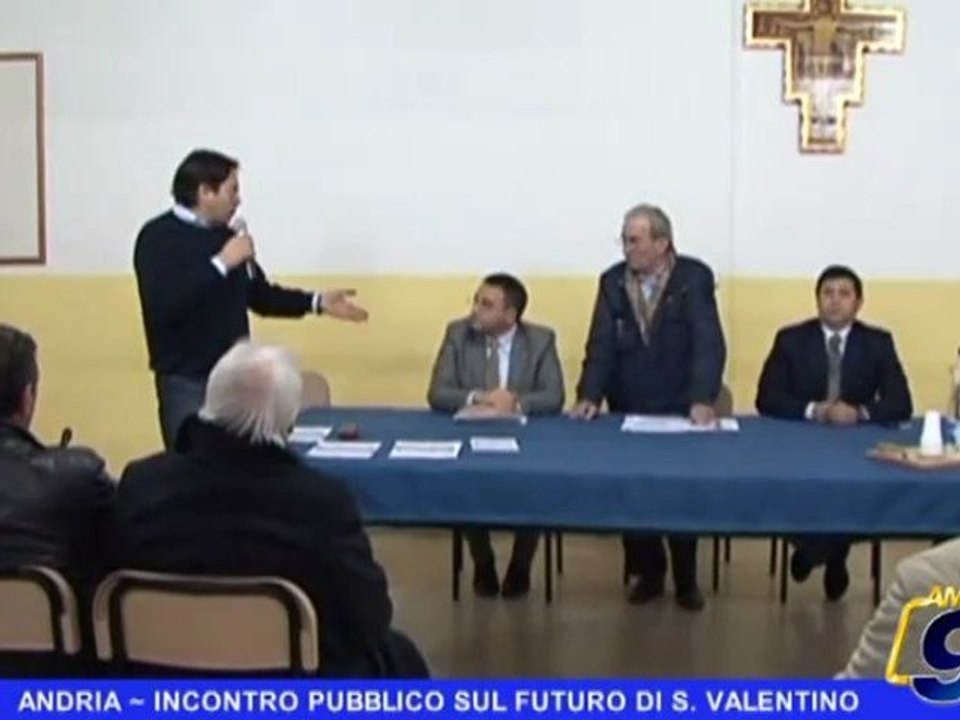 ANDRIA - Incontro pubblico sul futuro di San Valentino