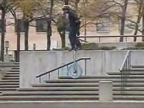 Dustin Kelm Extreme Unicycling Performance