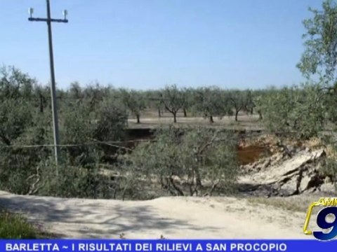 BARLETTA | I risultati dei rilievi a San Procopio