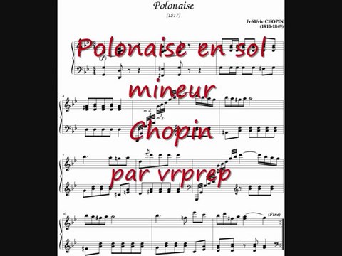 Polonaise en sol mineur (Chopin)
