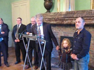 Suzanne avec M. Le Maire d'Amiens le 27.01.2011