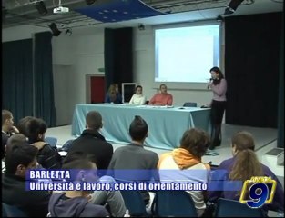 BARLETTA | Università e lavoro, corsi di orientamento