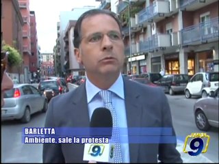 BARLETTA | Ambiente, sale la protesta