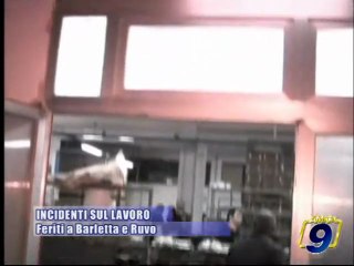 INCIDENTI SUL LAVORO | Feriti a Barletta e Ruvo