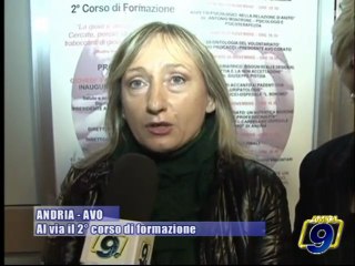 ANDRIA -  AVO | Al via il 2^ corso di formazione