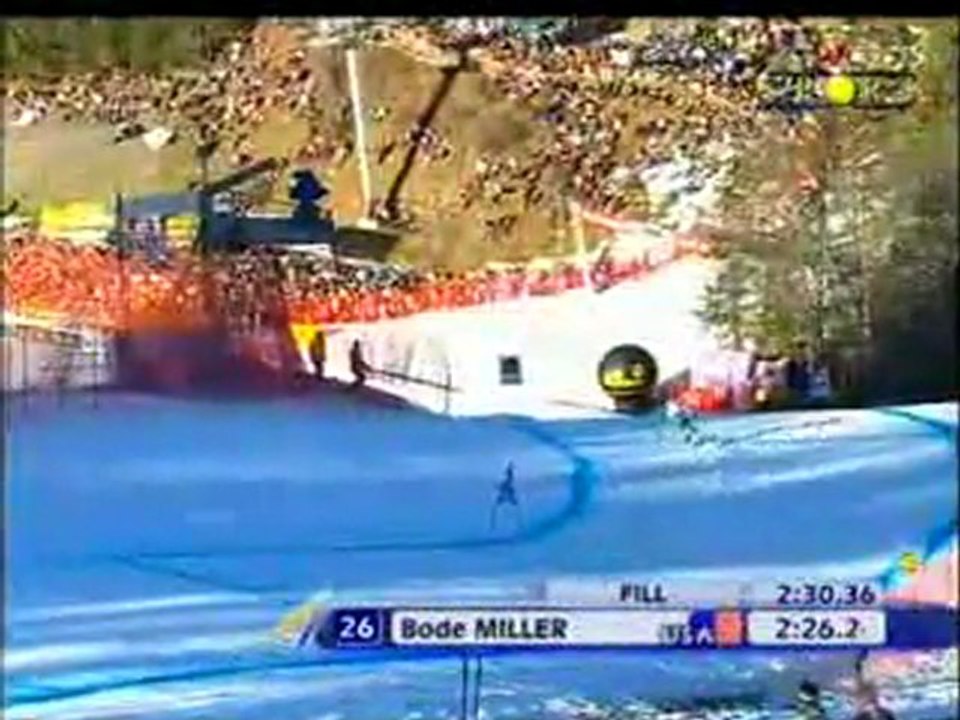 Bode Miller winning run at 2007 Wergen Downhill