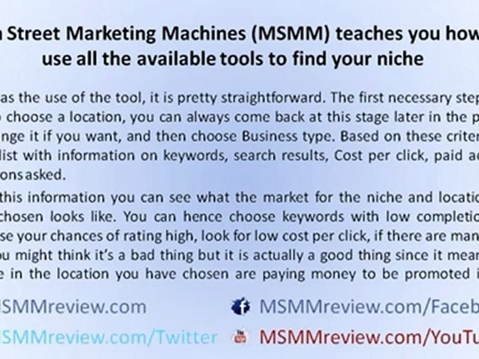 MSMM Review Part 2 - How To Find Your Niche