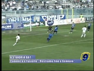 A.S. ANDRIA BAT | Canonico e Fusiello: "Restiamo fino a gennaio"