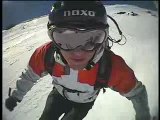 Ski freeriding and some trippy helmet cam footy