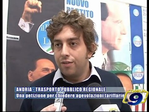 ANDRIA -TRASPORTO PUBBLICO REGIONALE | Una petizione per chiedere agevolazioni tariffarie