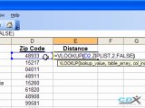 Find Zip Codes in a Radius Using Excel