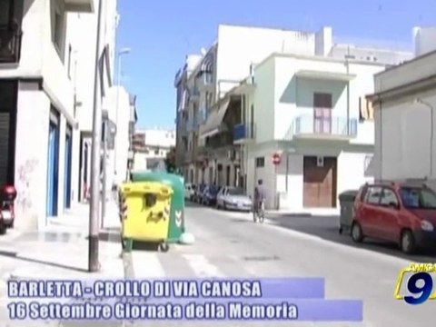 BARLETTA | Crollo di Via Canosa, giornata della memoria