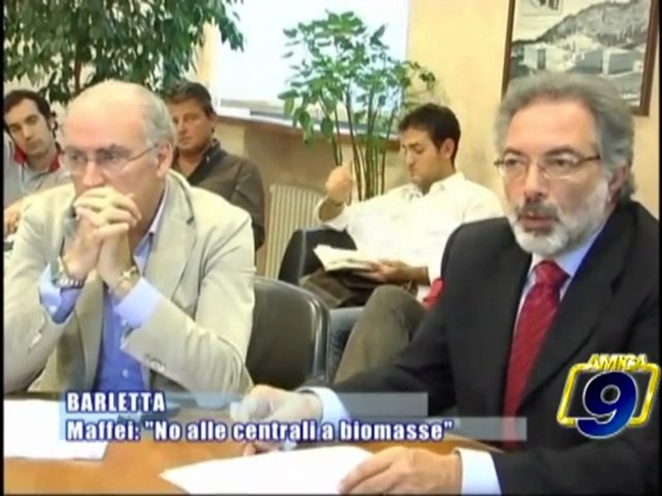 BARLETTA | Maffei: "No alle centrali a biomasse"
