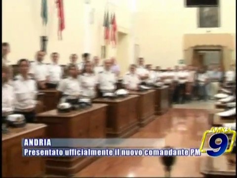 ANDRIA | Presentato ufficialmente il nuovo comandante PM