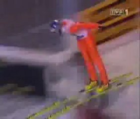 Nasty Ski Jummp Crash
