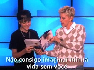 Justin Bieber "surprises" Ellen DeGeneres - LEGENDADO