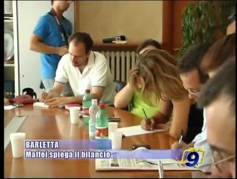 BARLETTA | Maffei spiega il bilancio