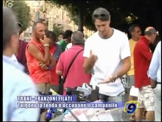 TRANI | Franzoni Filati: tolgono la tenda e occupano il campanile