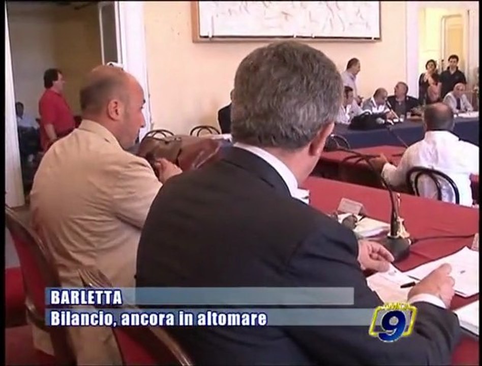 BARLETTA | Bilancio, ancora in altomare
