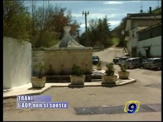 TRANI | L'AQP non si sposta