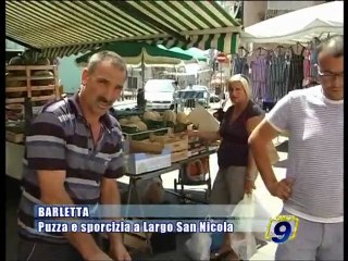 BARLETTA | Puzza e sporcizia a Largo San Nicola