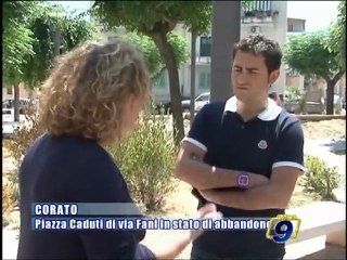 CORATO | Piazza Caduti di Via Fani in stato di abbandono