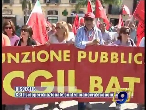 BISCEGLIE | Cgil sciopero nazionale contro manovra economica