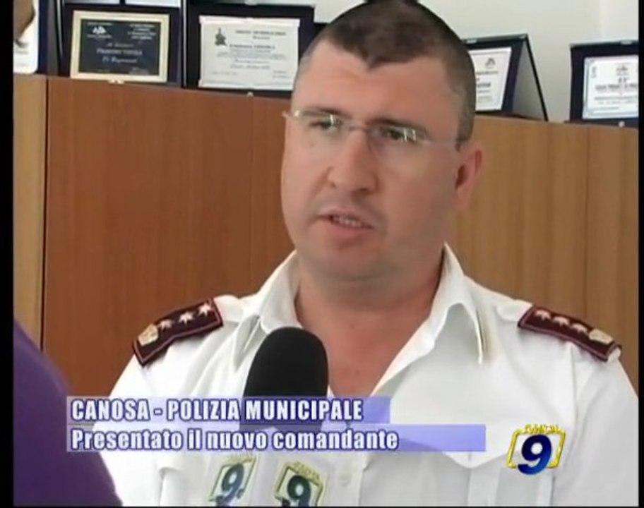 CANOSA | Presentato il nuovo Comandante della Polizia Municipale