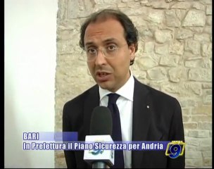 BARI | In Prefettura il Piano Sicurezza per Andria