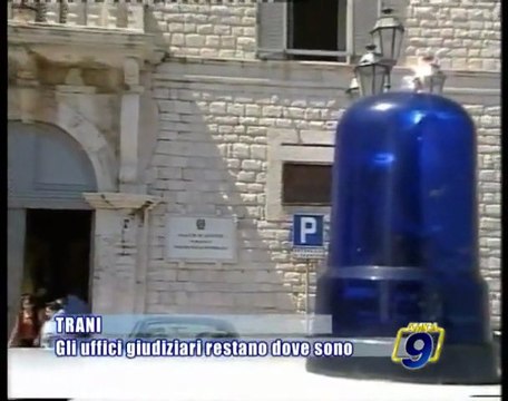 TRANI | Gli uffici giudiziari restano nel centro cittadino