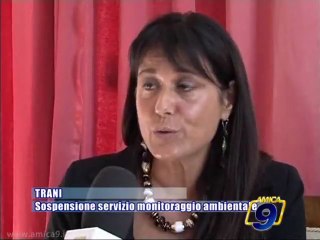 TRANI | Sospensione servizio monitoraggio ambientale