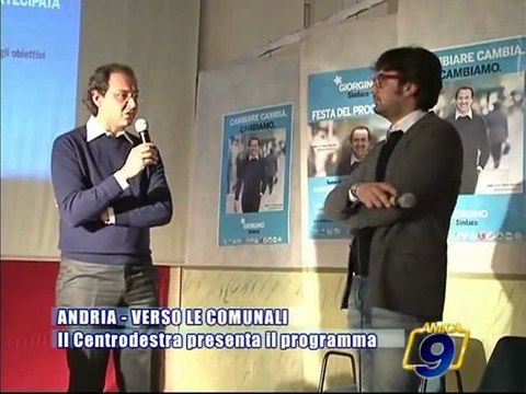 ANDRIA | Comunali 2010 | Nicola Giorgino presenta il suo programma