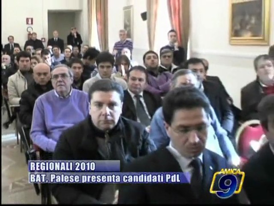 REGIONALI PUGLIA 2010 |  PdL, uniti per Palese Presidente - Le dichiarazioni di Alfarano e Acquaviva