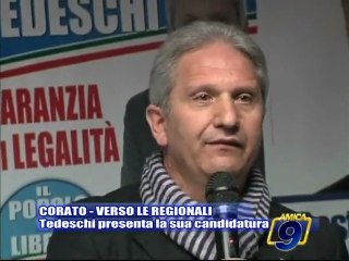 CORATO | Verso le regionali, Sergio tedeschi presenta la sua candidatura