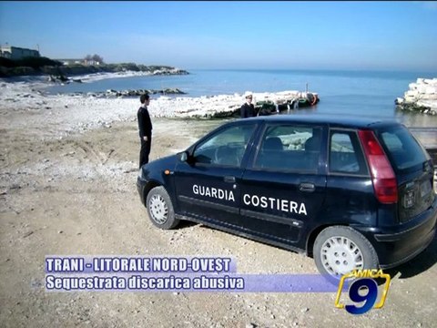 TRANI | Sequestrata discarica abusiva sul litorale nord-ovest
