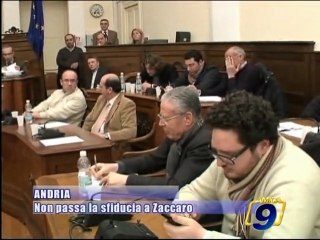 ANDRIA | Non passa la sfiducia a Zaccaro