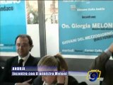 ANDRIA. Incontro con il ministro Meloni