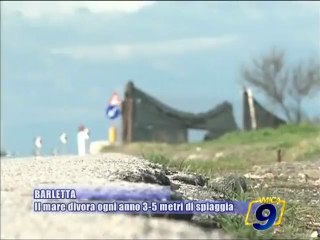 BARLETTA. Il mare divora ogni anno 3-5 metri di spiaggia