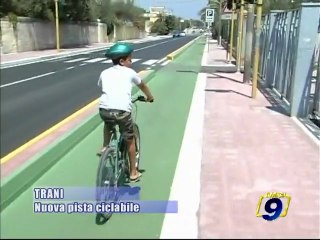 TRANI. Nuova pista ciclabile