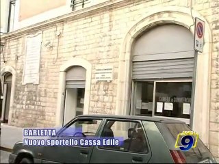 BARLETTA. Nuovo sportello Cassa Edile