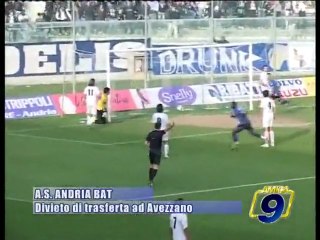AS ANDRIA BAT. Divieto di trasferta ad Avezzano