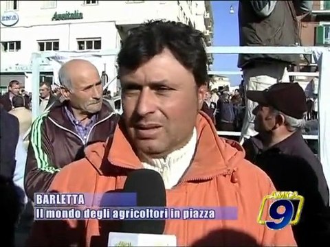 BARLETTA. Crisi agricola, il mondo degli agricoltori in piazza