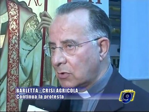 BARLETTA CRISI AGRICOLA. Traffico in tilt, continua la protesta degli agricoltori