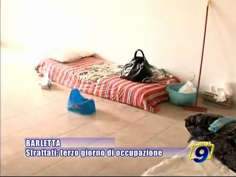 BARLETTA. Sfrattati, terzo giorno di occupazione